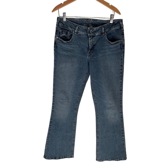 Y2K 90's Silver Jeans Women's Stretch DV8 Bootcut 32X34 - Picture 1 of 10